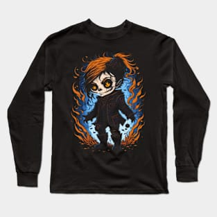 Enchanting Allure - Bewitching Halloween Glam Long Sleeve T-Shirt